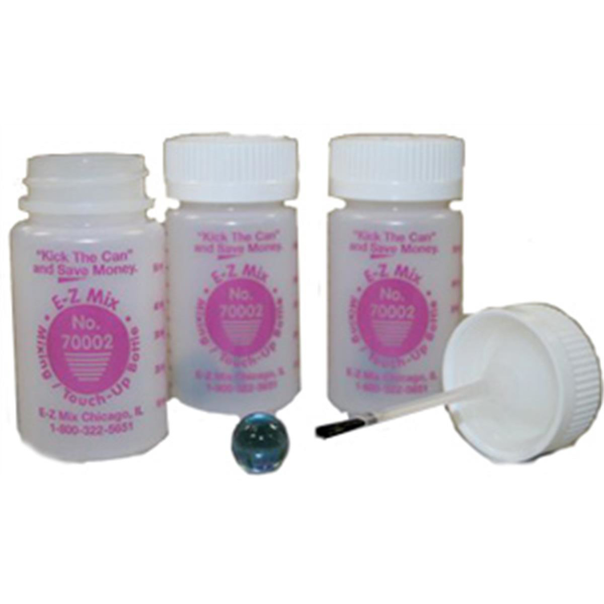 E-Z Mix Touch-Up Bottles — 2oz., HDPE, Reusable, Model# EZX70002